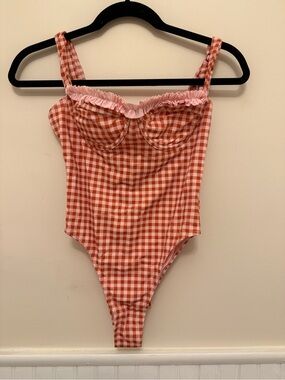 PacSun Gingham One-Piece Swimsuit